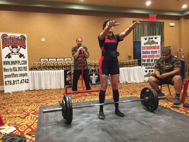 In her first powerlifting meet Kathi set state and national records for all 3 lifts and the state record for novice deadlift in the 148 weight class. How did she do it? Read on.   