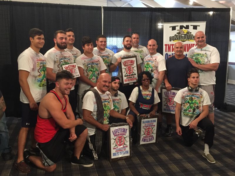 Missing Link wins the WNPF 9-18-16 Lifetime Nationals & American Cup Challenge in Edison NJ. The Missing Link members spread out in the many weight classes , divisions and age groups put their day in at work and brought home 18 1st places .

